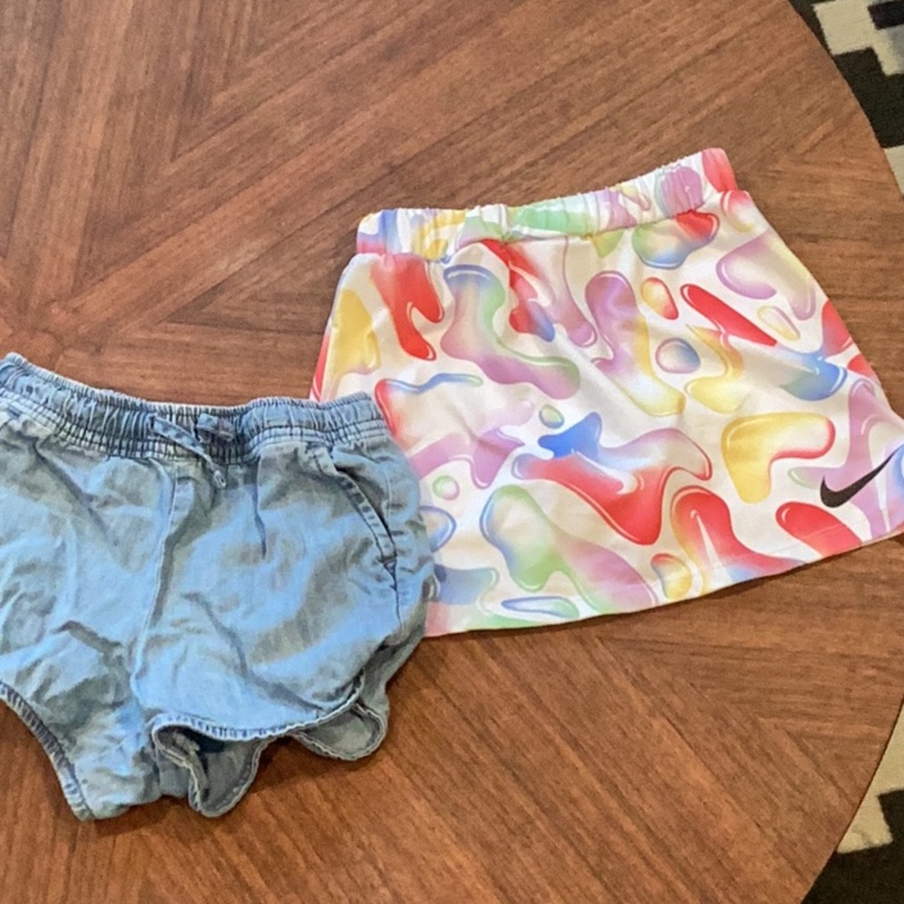 Nike Multicolor Skort and Jumping Beans Chambray Shorts
